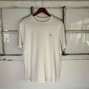 Tommy Bahama White Short Sleeve Tee Classic Crew Neck